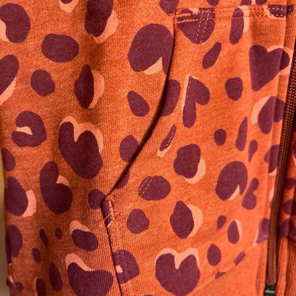 Girls NWT Cat And Jack Hearts Zip Up Hoodie S 6/7 - Picture 4 of 10